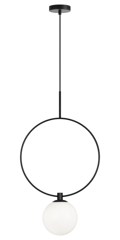 Matteo Lighting - C71311BKOP - One Light Pendant - Averley - Black