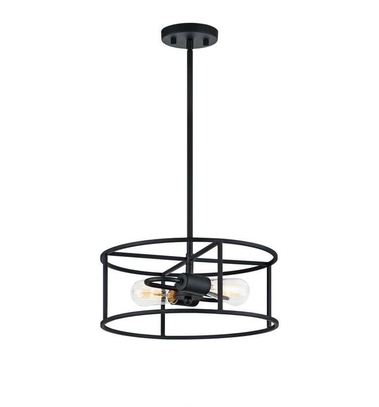 Matteo Lighting - C71602RB - Two Light Pendant - CANDID - Rusty Black
