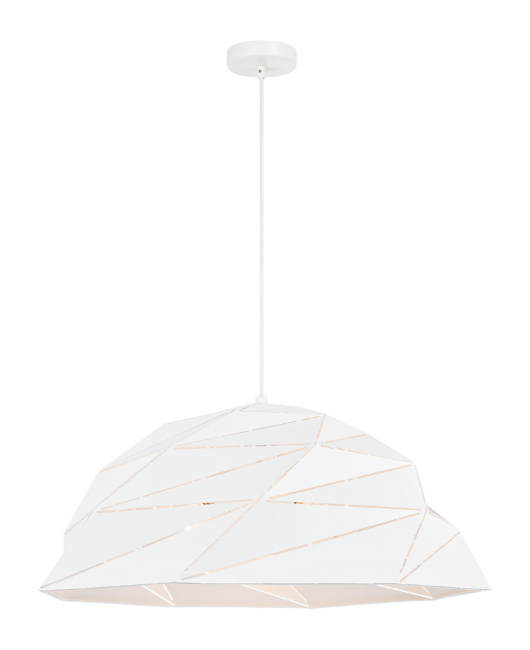 Matteo Lighting - C72721WH - Three Light Pendant - Riku - White