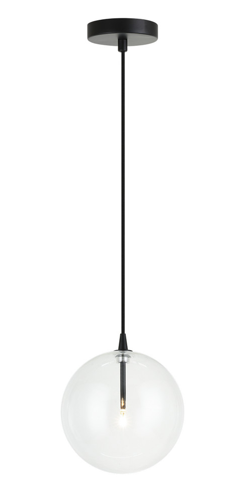 Matteo Lighting - C81811BKCL - One Light Pendant - Bolha - Black