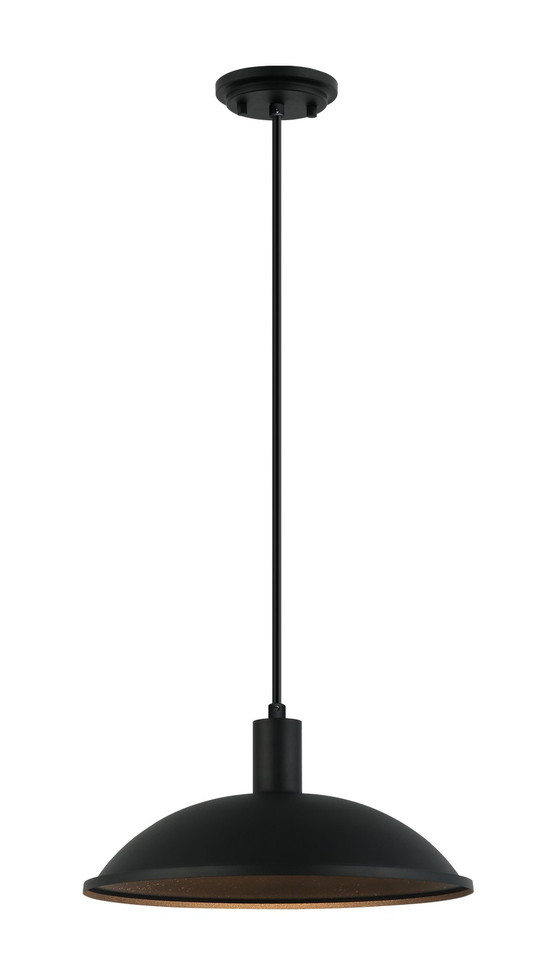 Matteo Lighting - C81901MB - One Light Pendant - Farmley - Matte Black