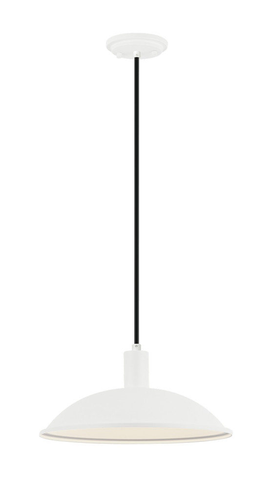 Matteo Lighting - C81901MW - One Light Pendant - FARMLEY - Matte White