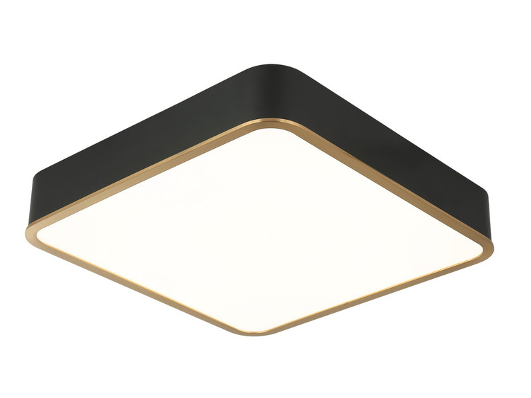 Matteo Lighting - M10545BKAG - LED Ceiling Mount - AINSLAY - Black + Aged Gold Brass