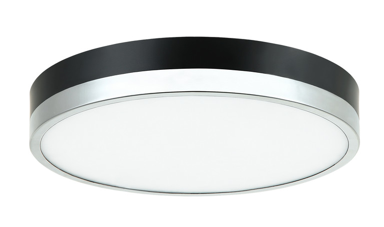 Matteo Lighting - M15301BKCH - LED Flush Mount - Tone - Black & Chrome