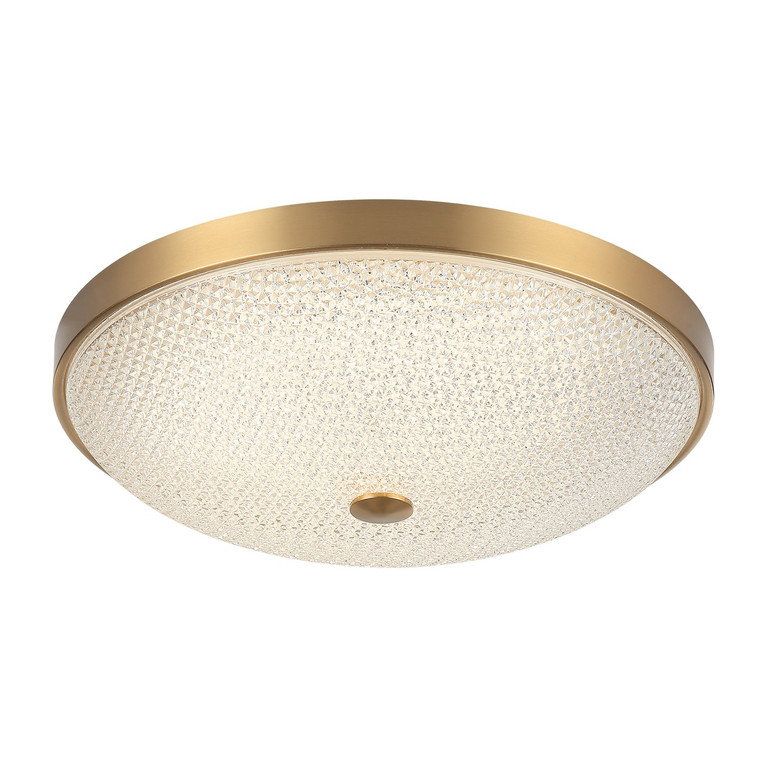 Matteo Lighting - M19316AG - One Light Flush Mount - Bella - Aged Gold Brass