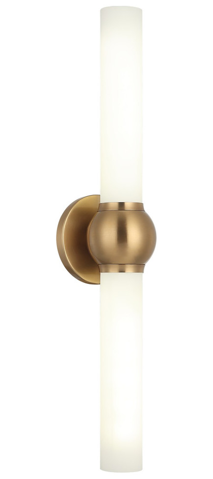 Matteo Lighting - S00612AG - LED Wall Sconce - PIERCE - Aged Gold Brass