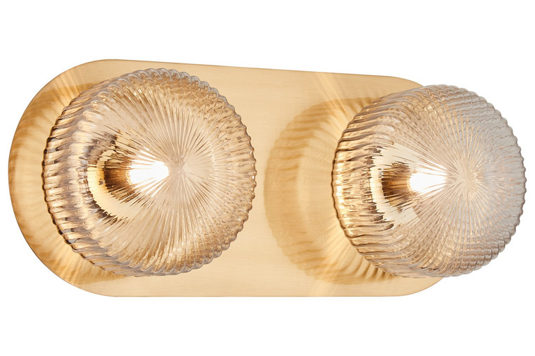 Matteo Lighting - S01302AGCL - LED Wall Sconce - KNOBBEL - Aged Gold Brass