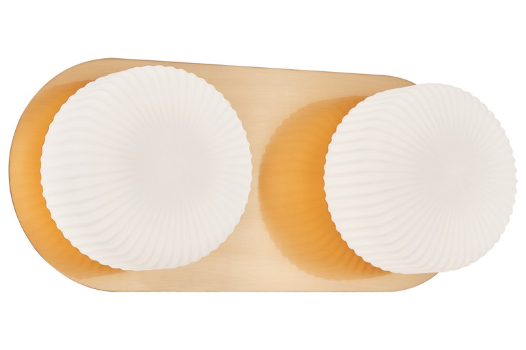 Matteo Lighting - S01302AGOP - LED Wall Sconce - KNOBBEL - Aged Gold Brass