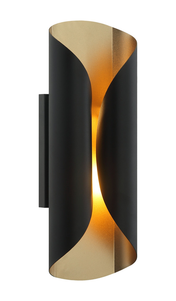 Matteo Lighting - S01612MB - Two Light Wall Sconce - Ripcurl - Matte Black