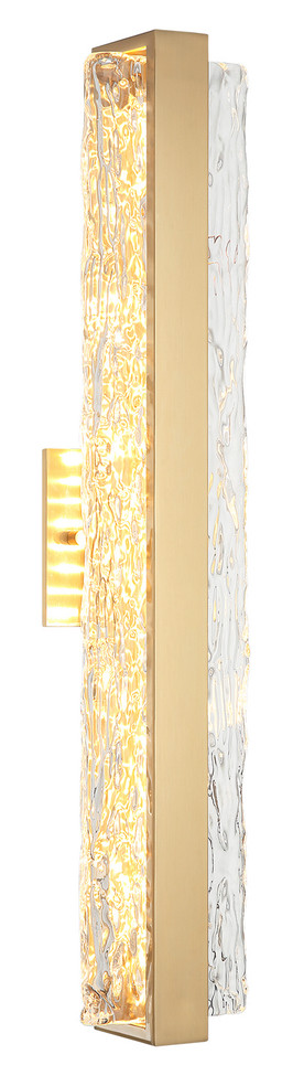 Matteo Lighting - S02024AG - LED Vanity - NIAGARA - Aged Gold Brass
