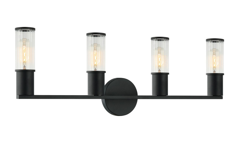Matteo Lighting - S02804MB - Four Light Wall Sconce - KLARICE - Matte Black