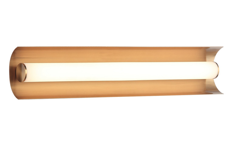 Matteo Lighting - S02918AG - LED Wall Sconce - NORVAN - Aged Gold Brass