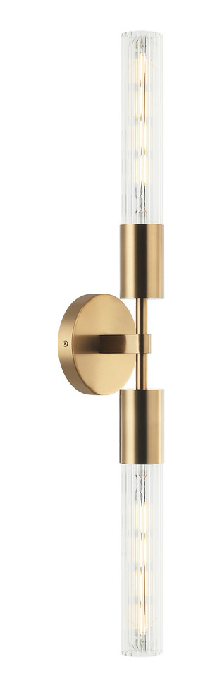 Matteo Lighting - S04002AG - Two Light Vanity - Lumière - Aged Gold Brass