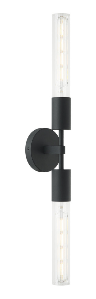 Matteo Lighting - S04002MB - Two Light Vanity - Lumière - Matte Black