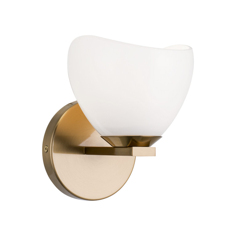 Matteo Lighting - S04201AGOP - One Light Vanity - Uptowne - Aged Gold Brass