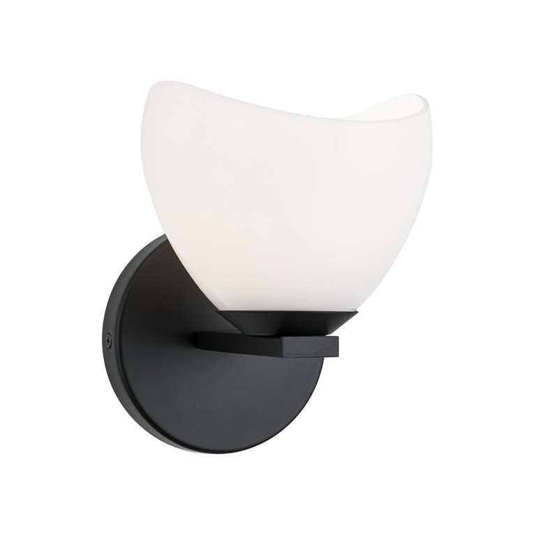 Matteo Lighting - S04201BKOP - One Light Vanity - Uptowne - Black