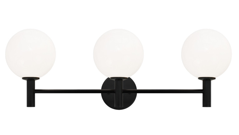 Matteo Lighting - S06003BKOP - Three Light Wall Sconce - Cosmo - Black