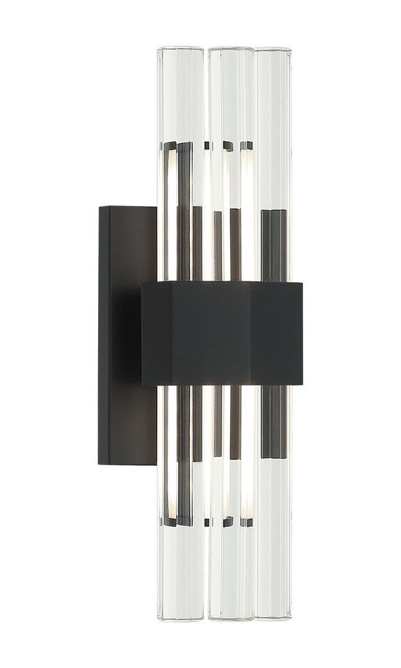 Matteo Lighting - S06913MB - LED Wall Sconce - Krustallos - Matte Black