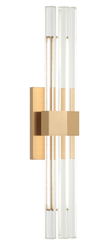 Matteo Lighting - S06924AG - LED Wall Sconce - KRUSTALLOS - Aged Gold Brass