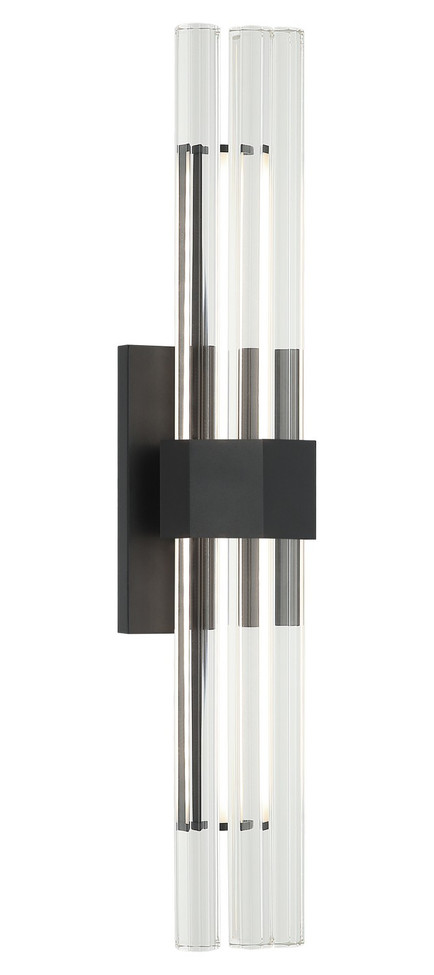 Matteo Lighting - S06924MB - LED Wall Sconce - KRUSTALLOS - Matte Black