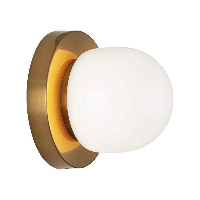 Matteo Lighting - S14501AG - LED Wall Sconce - PIZZAZZ - Aged Gold Brass
