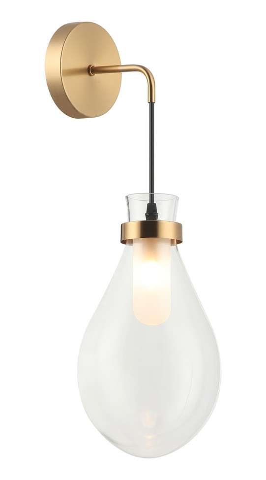 Matteo Lighting - W31901AG - One Light Wall Sconce - SERANNA - Aged Gold Brass