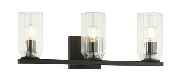 Matteo Lighting - W34003MB - Three Light Wall Sconce - WESTLOCK - Matte Black