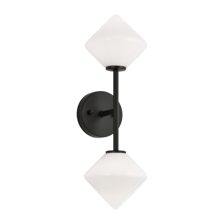 Matteo Lighting - W81742BKOP - Two Light Wall Sconce - Novo - Black