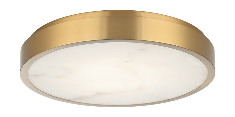 Matteo Lighting - X05915AG - LED Ceiling Mount - Marblestone - Aged Gold Brass