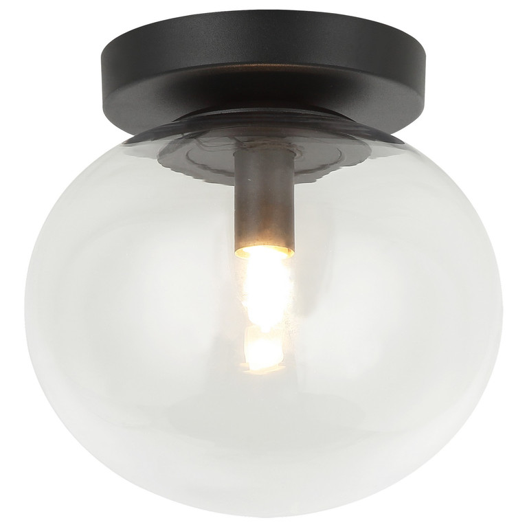 Matteo Lighting - X38101MB - One Light Ceiling Mount - Bulbus - Matte Black