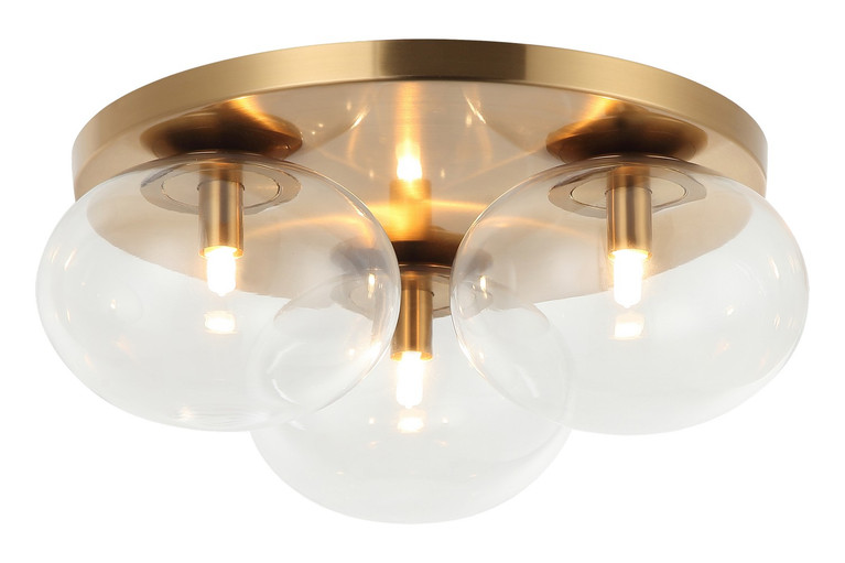 Matteo Lighting - X38103AG - LED Ceiling Mount - BULBUS - Aged Gold Brass
