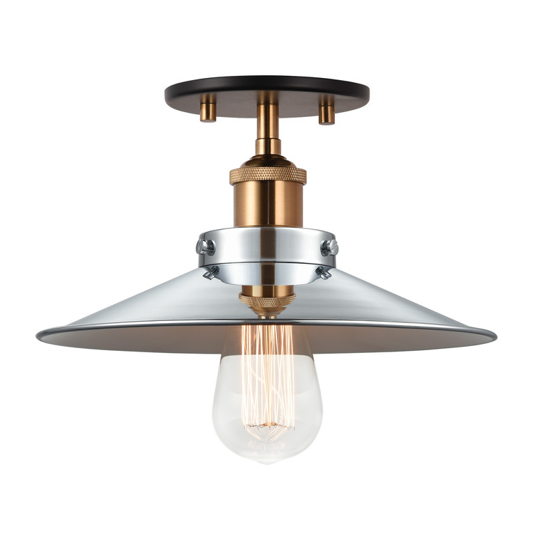 Matteo Lighting - X46111AGCH - One Light Ceiling Mount - BULSTRODE'S WORKSHOP - Aged Gold Brass