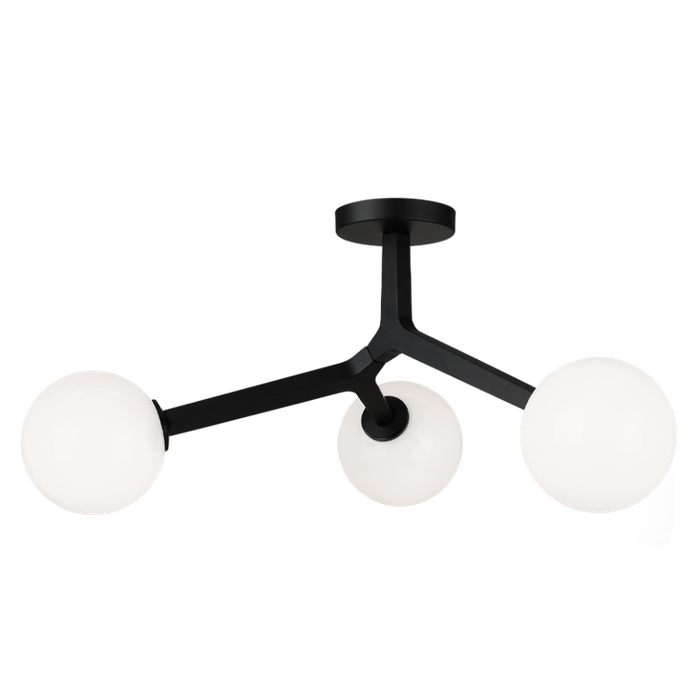 Matteo Lighting - X81503BKOP - Three Light Ceiling Mount - RAMI - Black