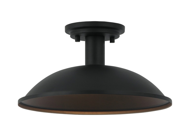 Matteo Lighting - X81901MB - One Light Ceiling Mount - FARMLEY - Matte Black