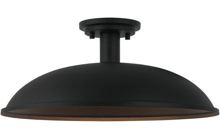 Matteo Lighting - X81911MB - One Light Ceiling Mount - FARMLEY - Matte Black