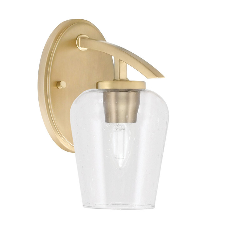Toltec Lighting - 3720-NAB-210 - One Light Wall Sconce - Kurve - New Age Brass