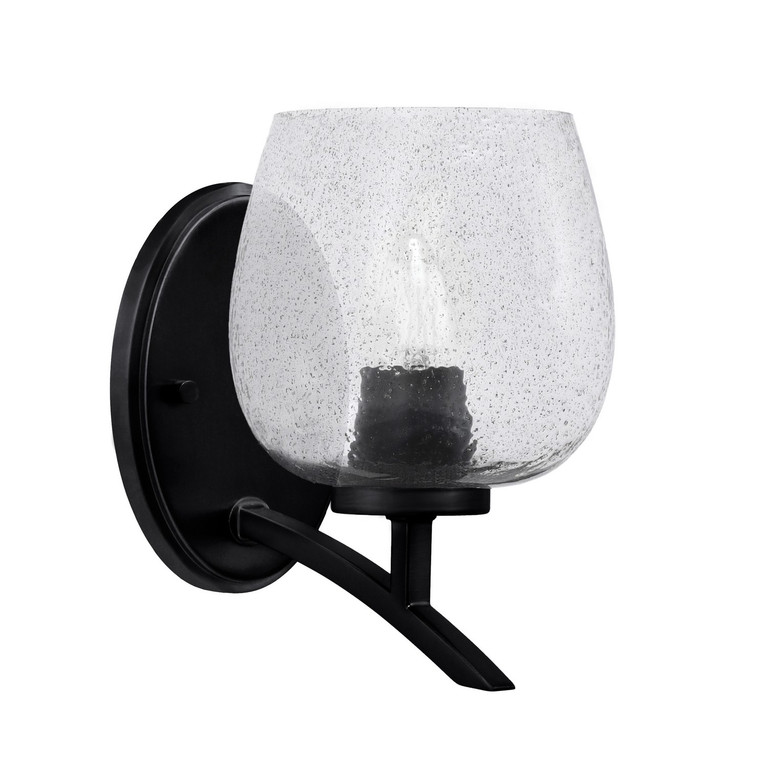 Toltec Lighting - 3721-MB-4812 - One Light Wall Sconce - Kurve - Matte Black