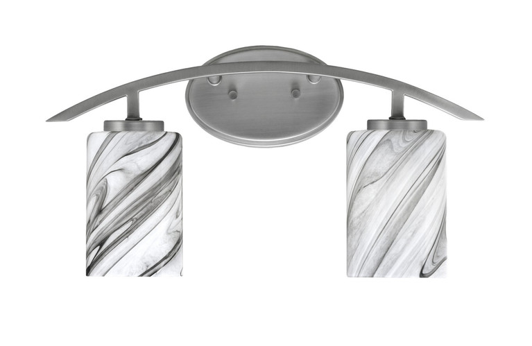 Toltec Lighting - 3722-GP-3009 - Two Light Bath Bar - Kurve - Graphite