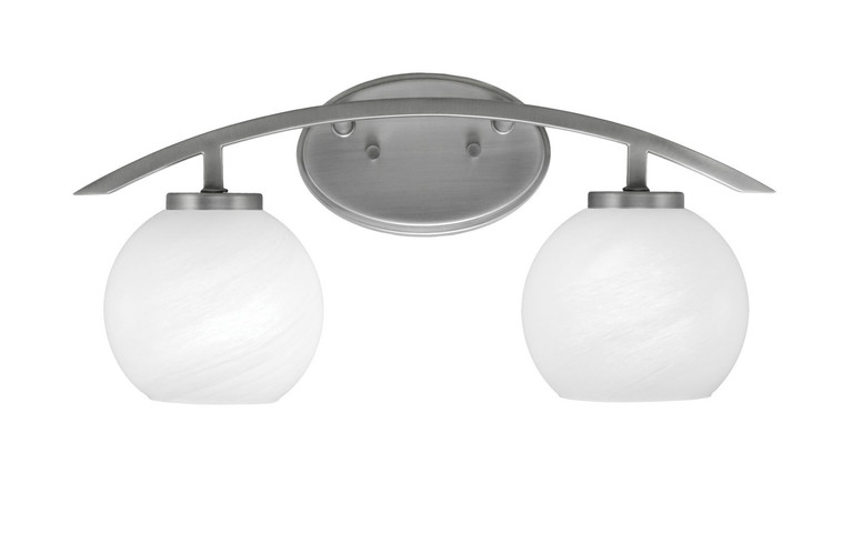 Toltec Lighting - 3722-GP-4101 - Two Light Bath Bar - Kurve - Graphite