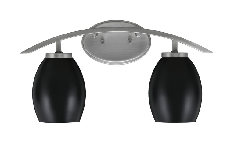 Toltec Lighting - 3722-GP-426-MB - Two Light Bath Bar - Kurve - Graphite