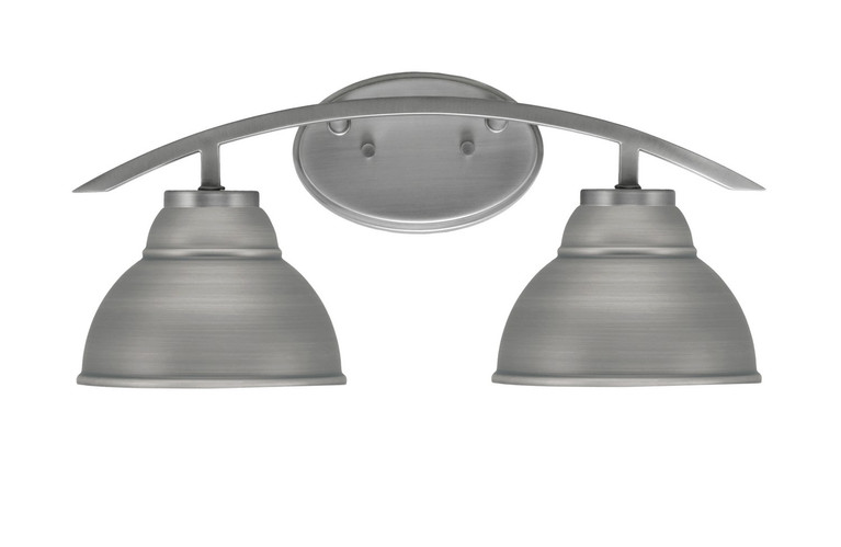 Toltec Lighting - 3722-GP-427-GP - Two Light Bath Bar - Kurve - Graphite