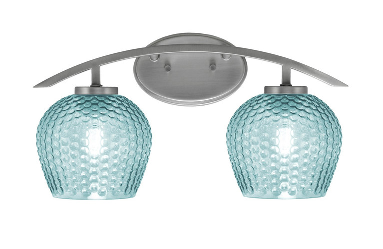 Toltec Lighting - 3722-GP-4605 - Two Light Bath Bar - Kurve - Graphite