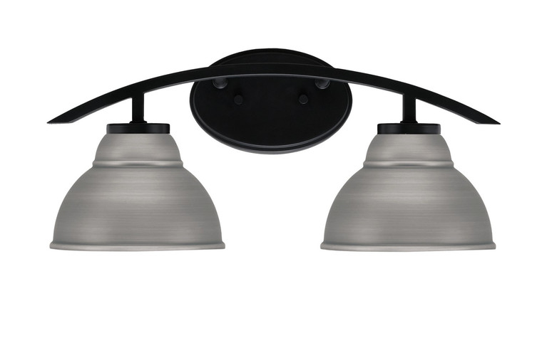 Toltec Lighting - 3722-MB-427-GP - Two Light Bath Bar - Kurve - Matte Black