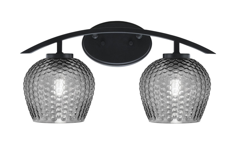 Toltec Lighting - 3722-MB-4602 - Two Light Bath Bar - Kurve - Matte Black