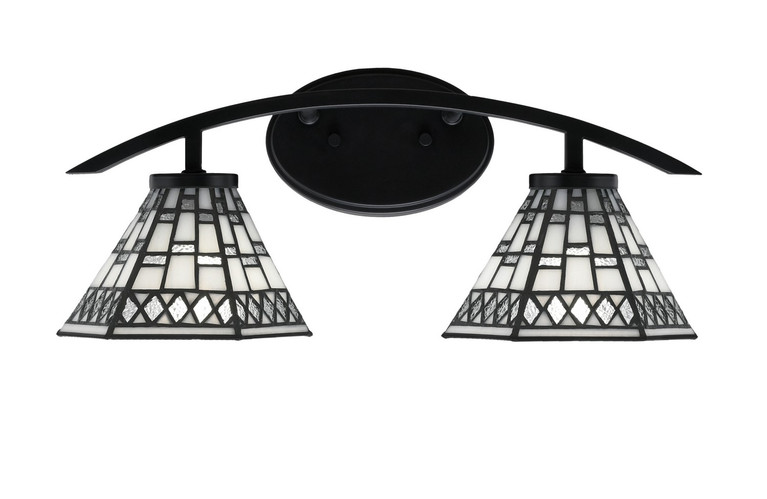 Toltec Lighting - 3722-MB-9105 - Two Light Bath Bar - Kurve - Matte Black