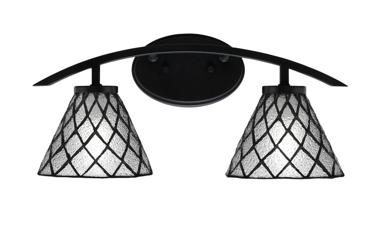 Toltec Lighting - 3722-MB-9185 - Two Light Bath Bar - Kurve - Matte Black