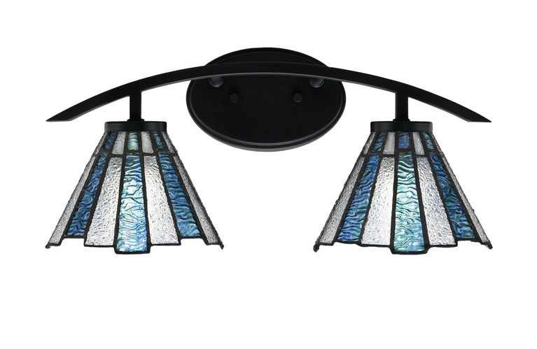 Toltec Lighting - 3722-MB-9325 - Two Light Bath Bar - Kurve - Matte Black