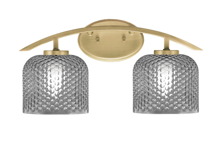 Toltec Lighting - 3722-NAB-4612 - Two Light Bath Bar - Kurve - New Age Brass