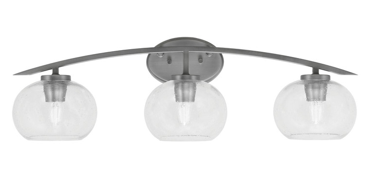 Toltec Lighting - 3723-GP-202 - Three Light Bath Bar - Kurve - Graphite