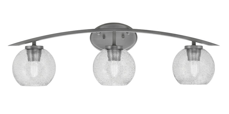 Toltec Lighting - 3723-GP-4102 - Three Light Bath Bar - Kurve - Graphite
